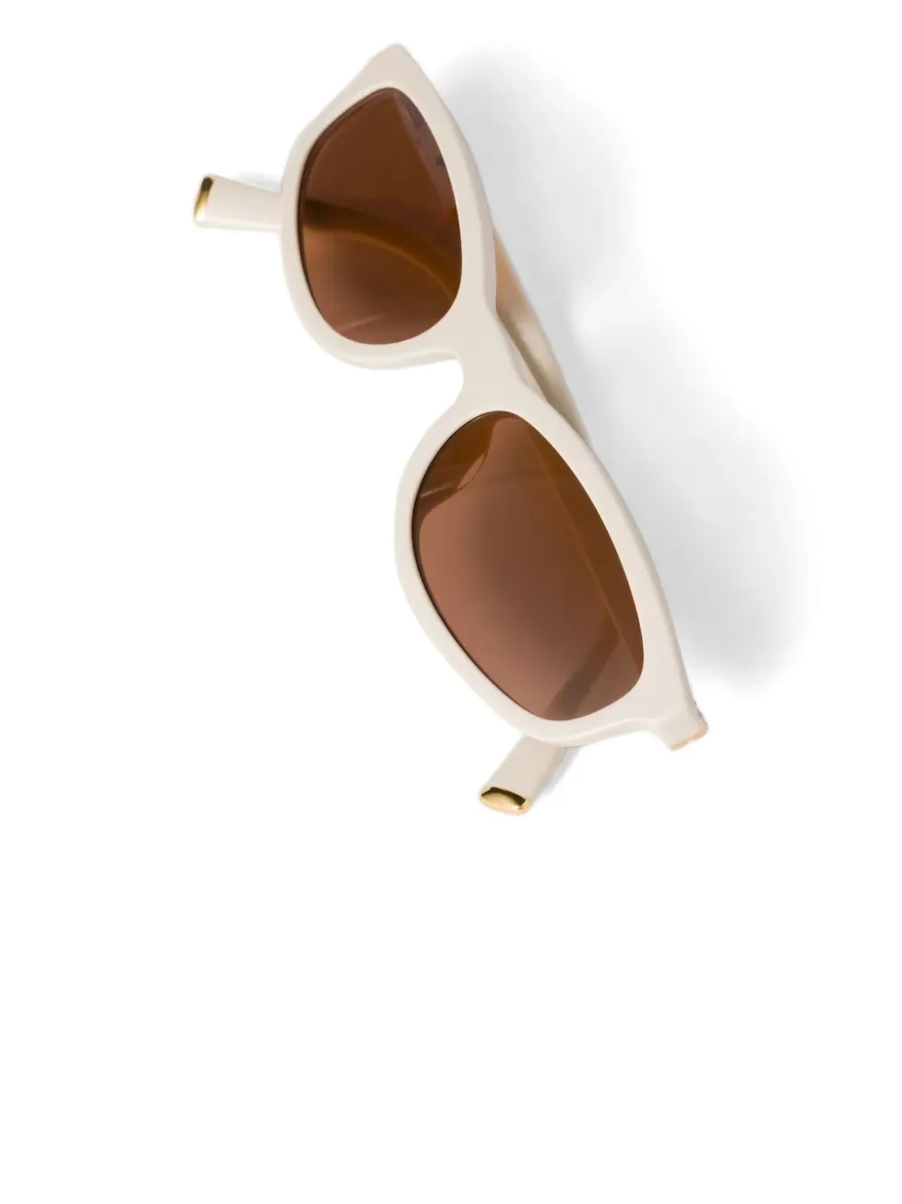 Miu Zonnebril met ovalen montuur Beige