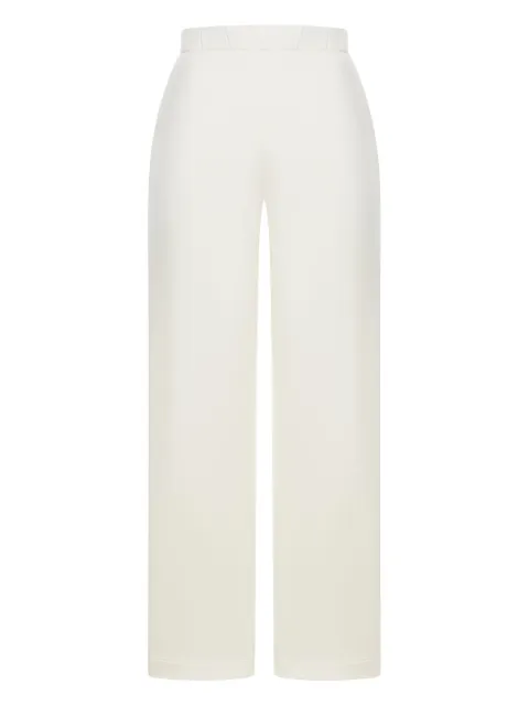 Max Mara elastic-waistband silk-cotton trousers