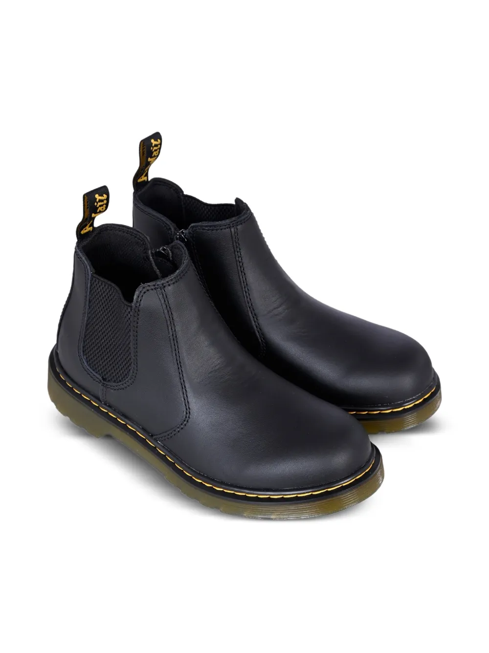 Dr. Martens Kids zip-detail chelsea boots Black