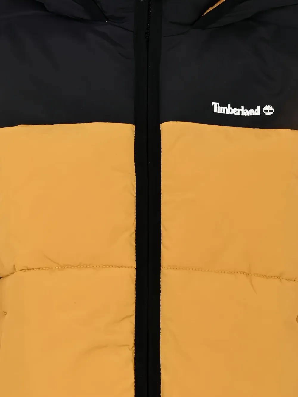 Timberland Kids hooded puffer jacket Geel
