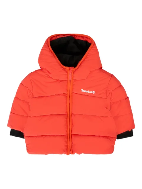 Timberland Kids quilted hooded jacket
