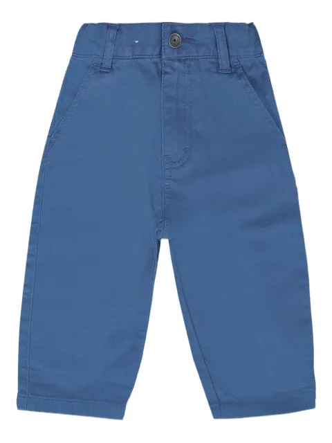 Timberland Kids logo-patch cotton-blend trousers