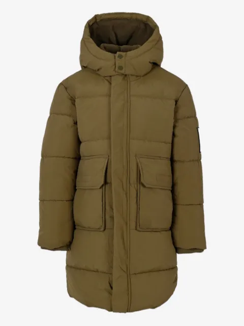 Timberland Kids hooded quilted jacket