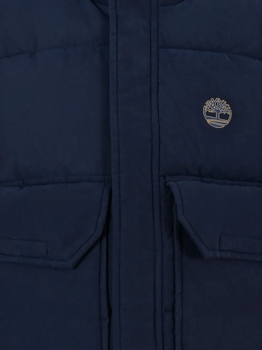 Timberland Quilted Flap-pockets Gilet In Blue