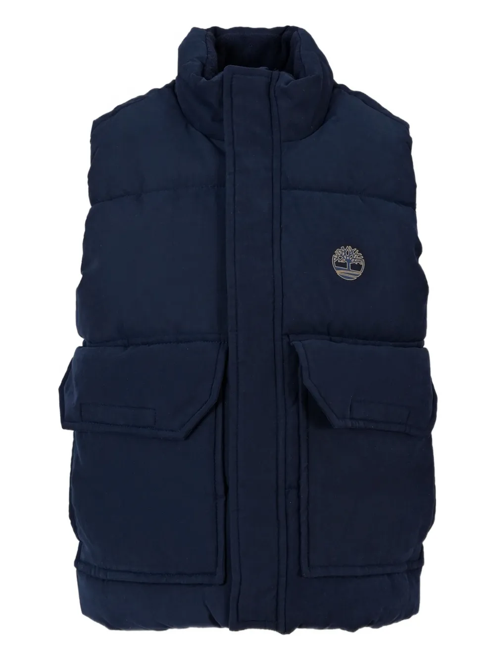 Timberland Quilted Flap-pockets Gilet In Blue
