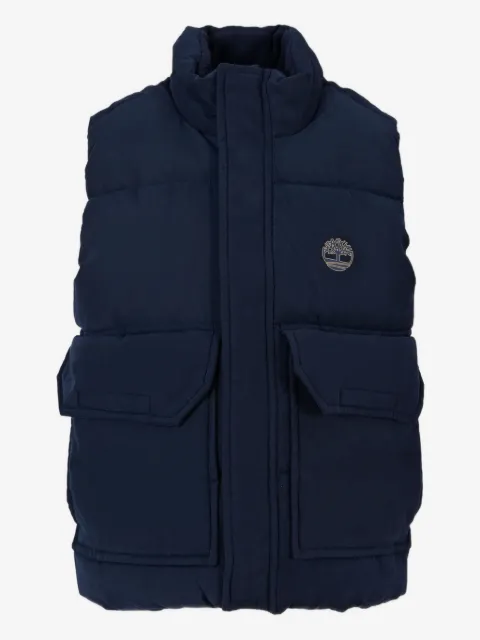 Timberland Kids chaleco capitonado con bolsillos
