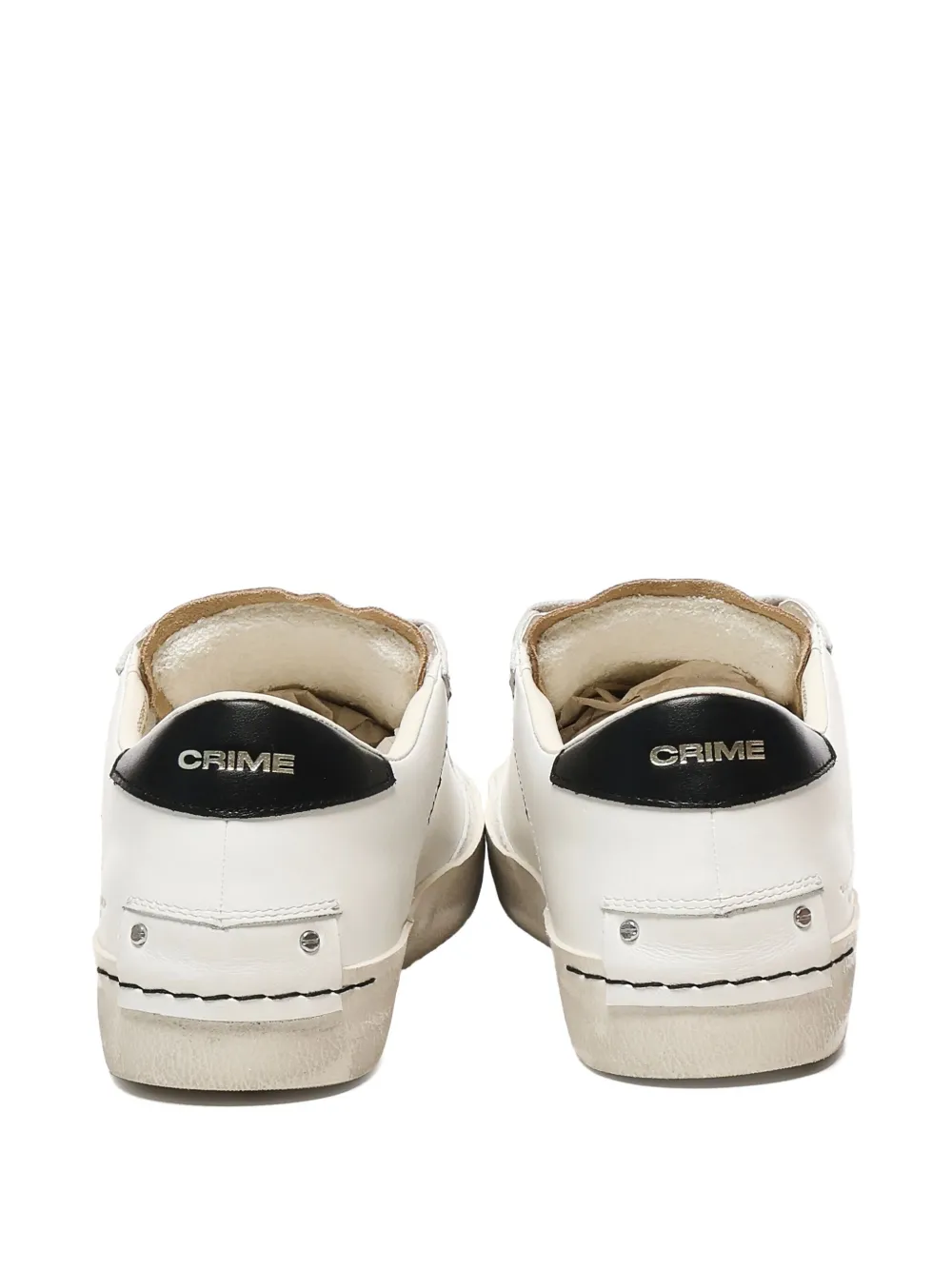 Crime London Sk8 Deluxe lace-up sneakers White