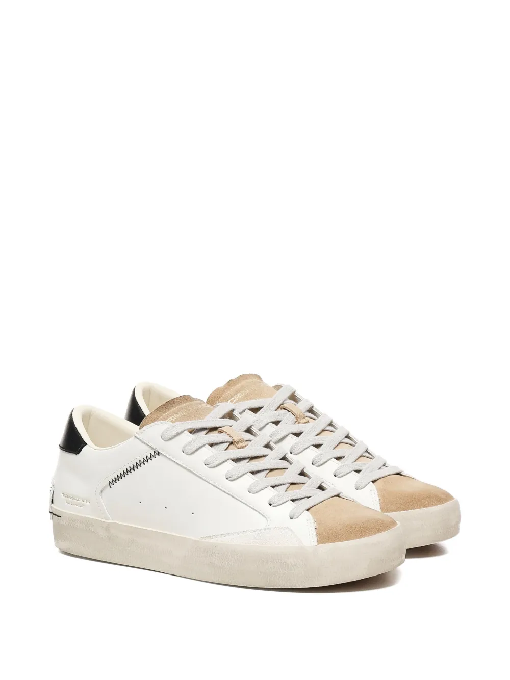 Crime London Sk8 Deluxe lace-up sneakers White