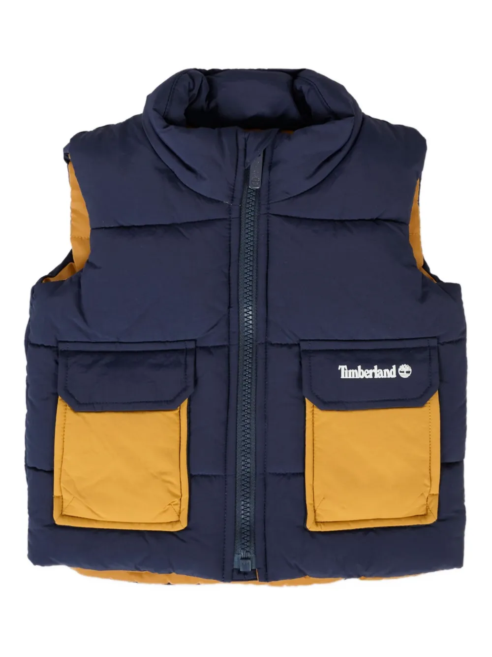 Timberland Kids quilted gilet Blauw