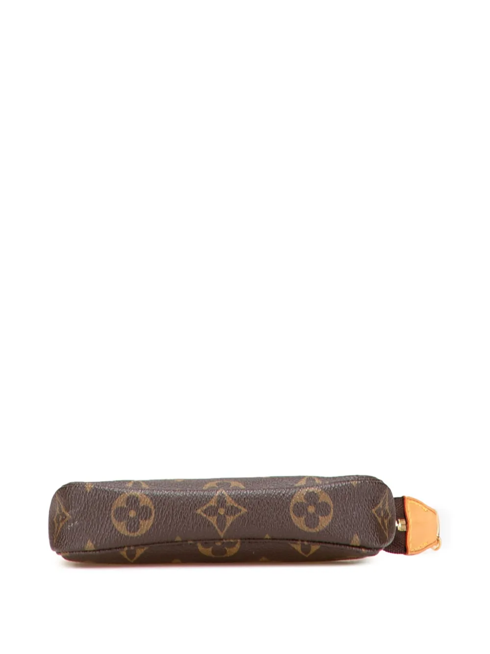 Pre-owned Louis Vuitton 2007 Monogram Mini Pochette Accessoires Handbag In Brown
