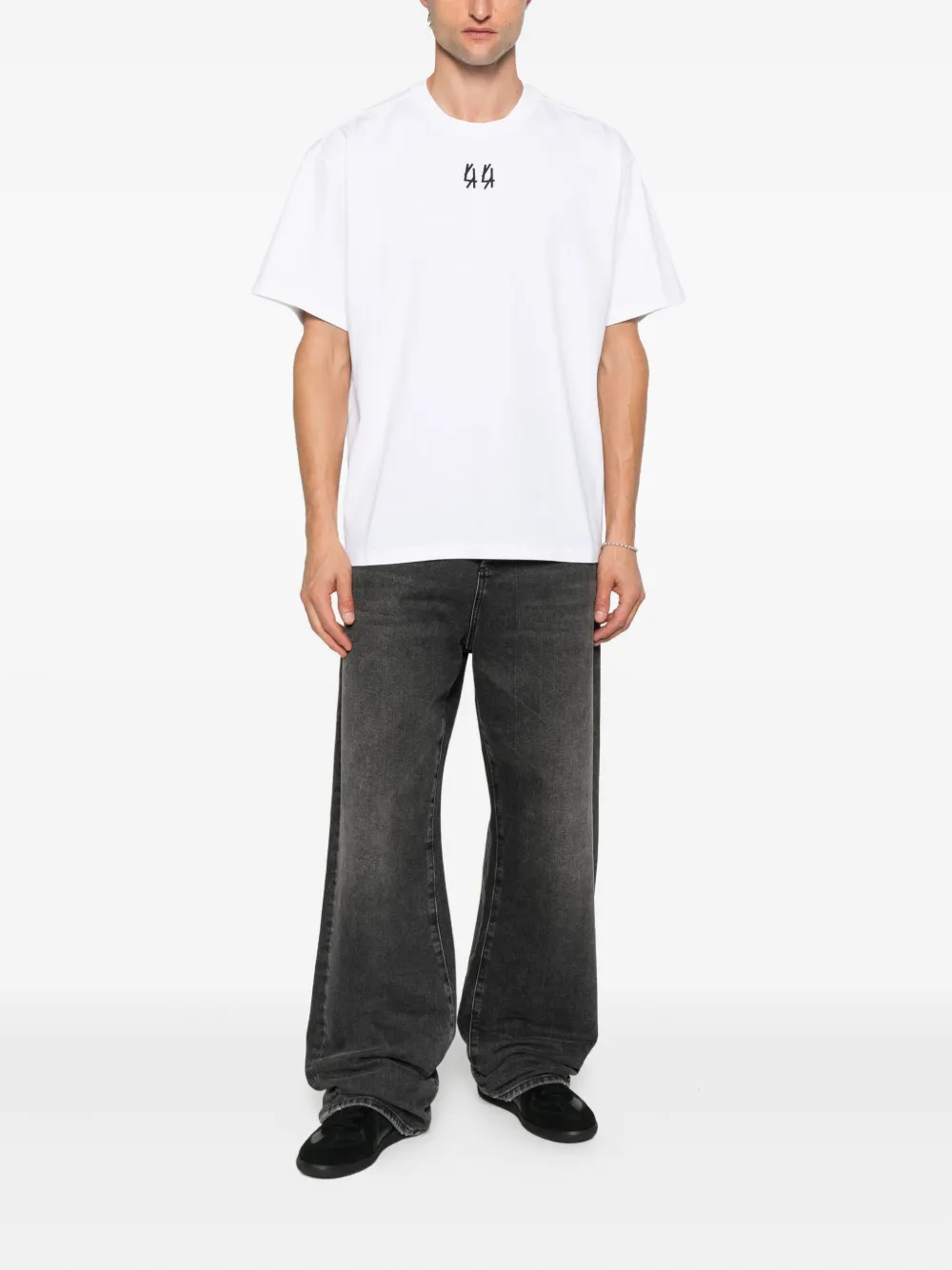 44 LABEL GROUP short-sleeve crew-neck T-shirt - Wit
