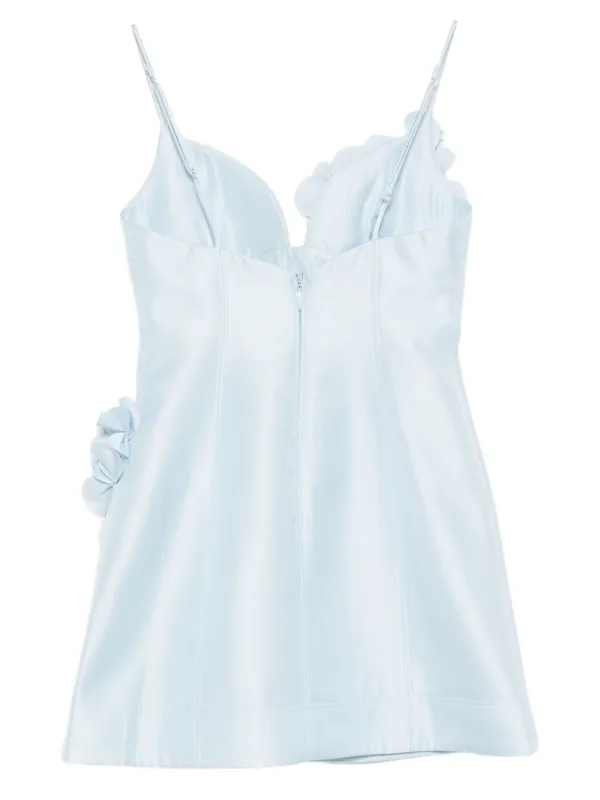 Acler Bilston floral-embellished Mini Dress | Blue