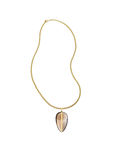 By Pariah collar de cadena en oro amarillo de 18kt con cuarzo