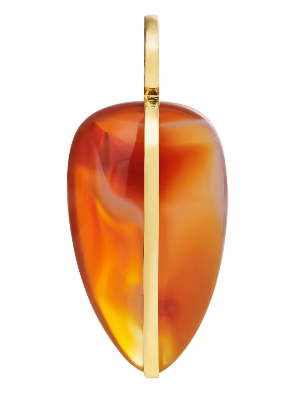 By Pariah collier chaîne à maille jaseron en or jaune 14 ct orné d'une cornaline | Joaillerie | Image 2