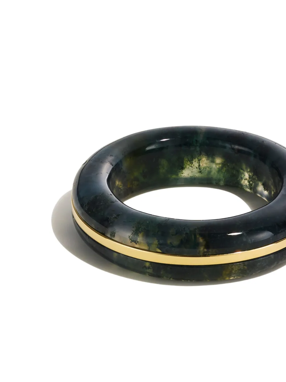 14k Gold Agate Ring