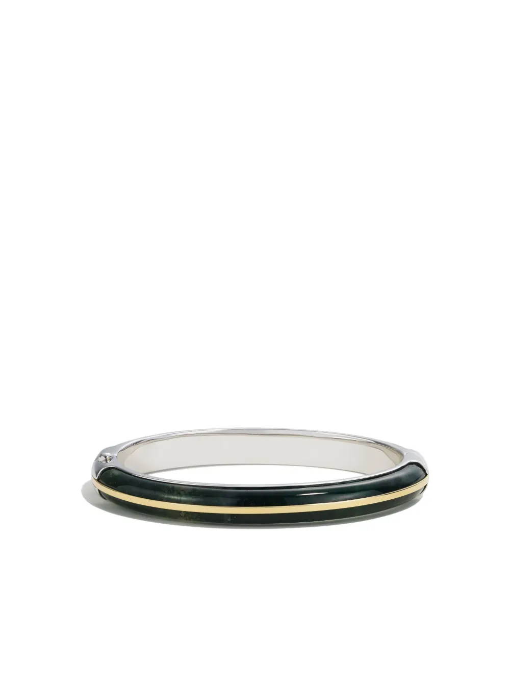 By Pariah Bracciale rigido in oro 14 carati e argento sterling con agata