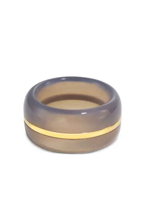 By Pariah 14K gold agate ring