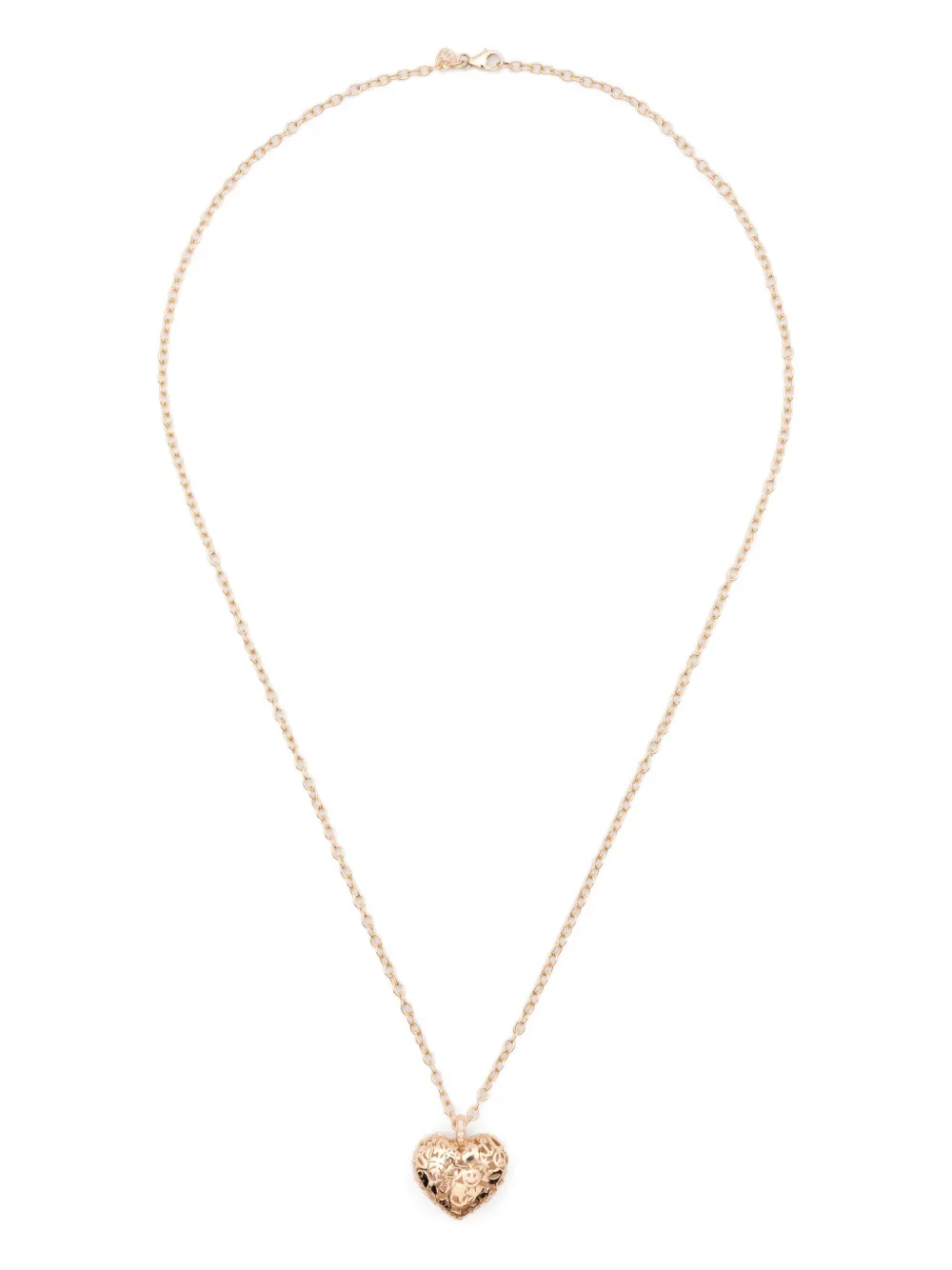 Sydney Evan Collana con pendente a forma di cuore in oro giallo 20 carati