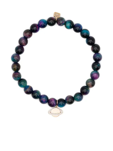 Sydney Evan 14K yellow gold diamond charm bracelet