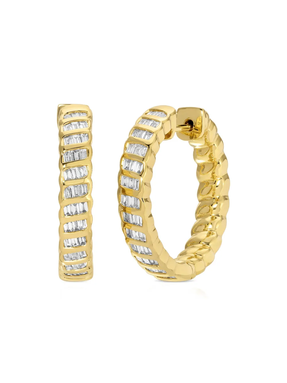 Anita Ko 18K yellow gold Zoe diamond hoops | Gold | Image 1