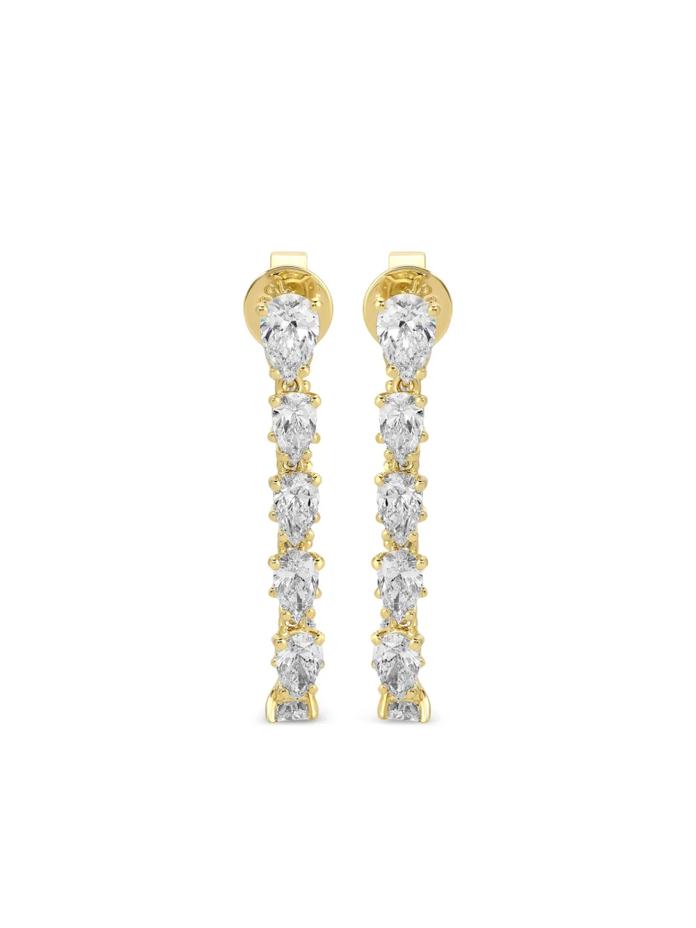 Anita Ko 18k Yellow Gold Caro Diamond Drop Earrings In Gold