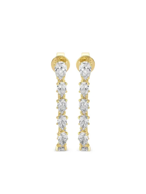 Anita Ko 18K yellow gold Caro diamond drop earrings