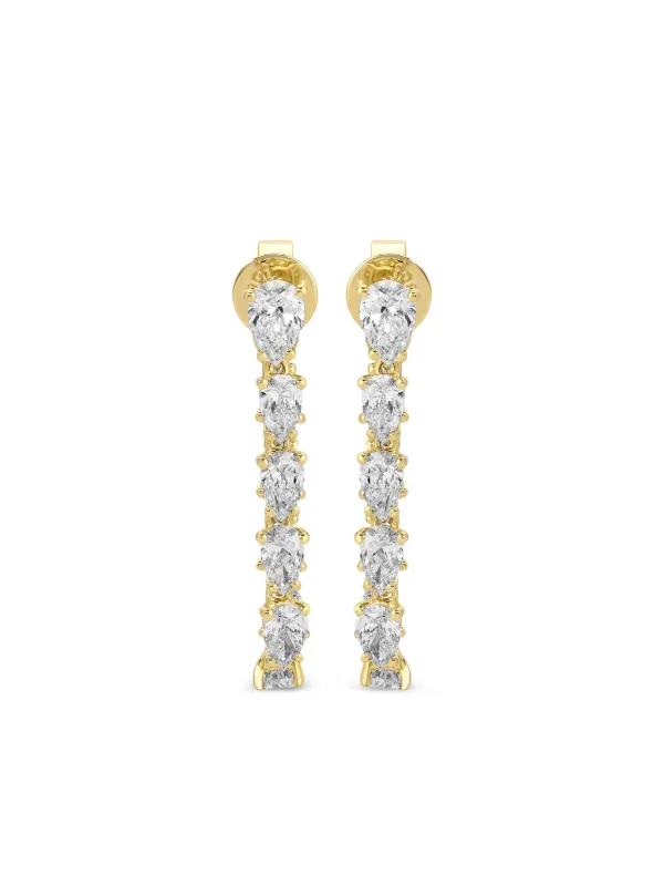 Anita Ko Caro ダイヤモンド ドロップピアス 18Kイエローゴールド