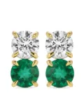 Anita Ko 18K Gold Diamond Emerald Studs Earrings