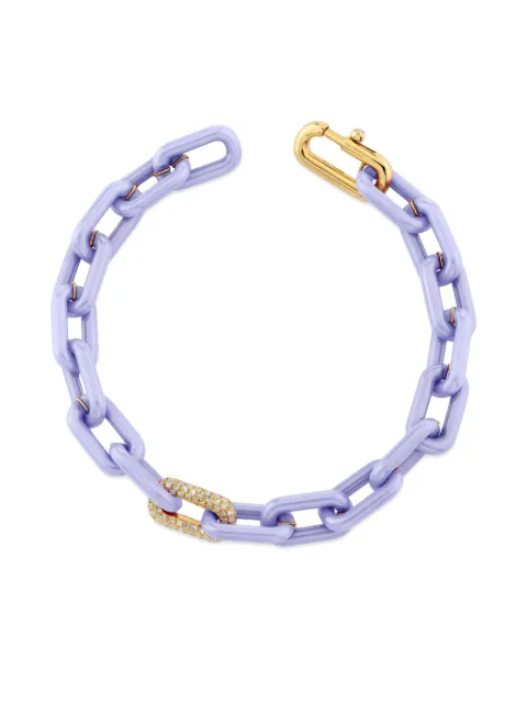 SHAY 18K yellow gold cable-link diamond bracelet