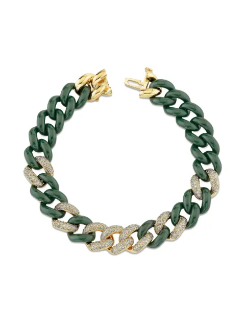 SHAY 18K yellow gold Essential Link diamond bracelet