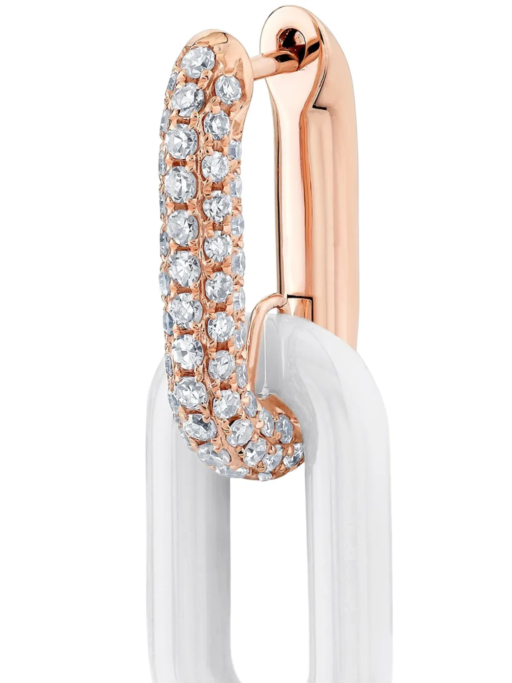 SHAY aretes en oro rosa de 18kt con diamantes | Image 2