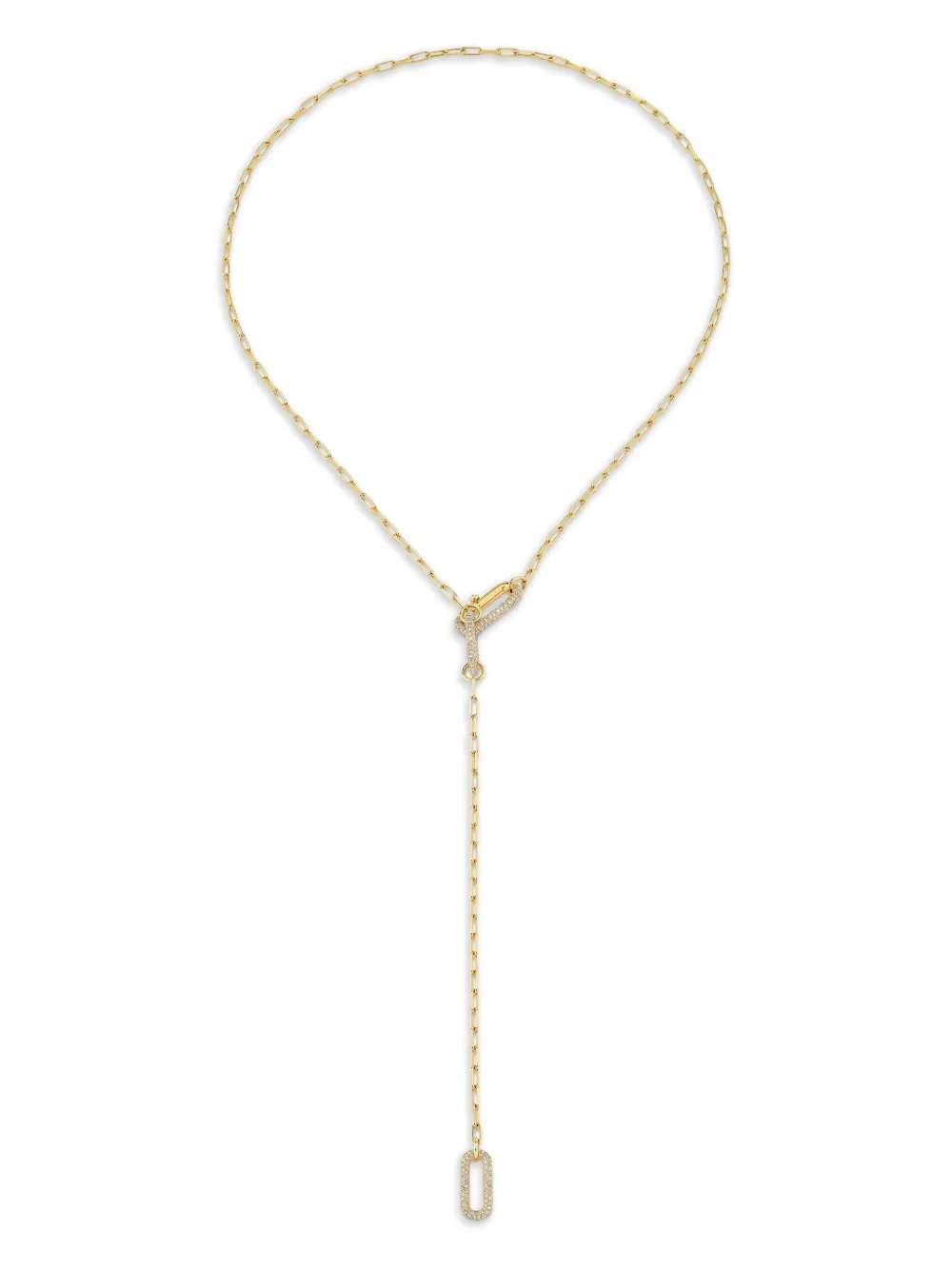 Shay 18k Yellow Gold Diamond Lariat Necklace In Gold