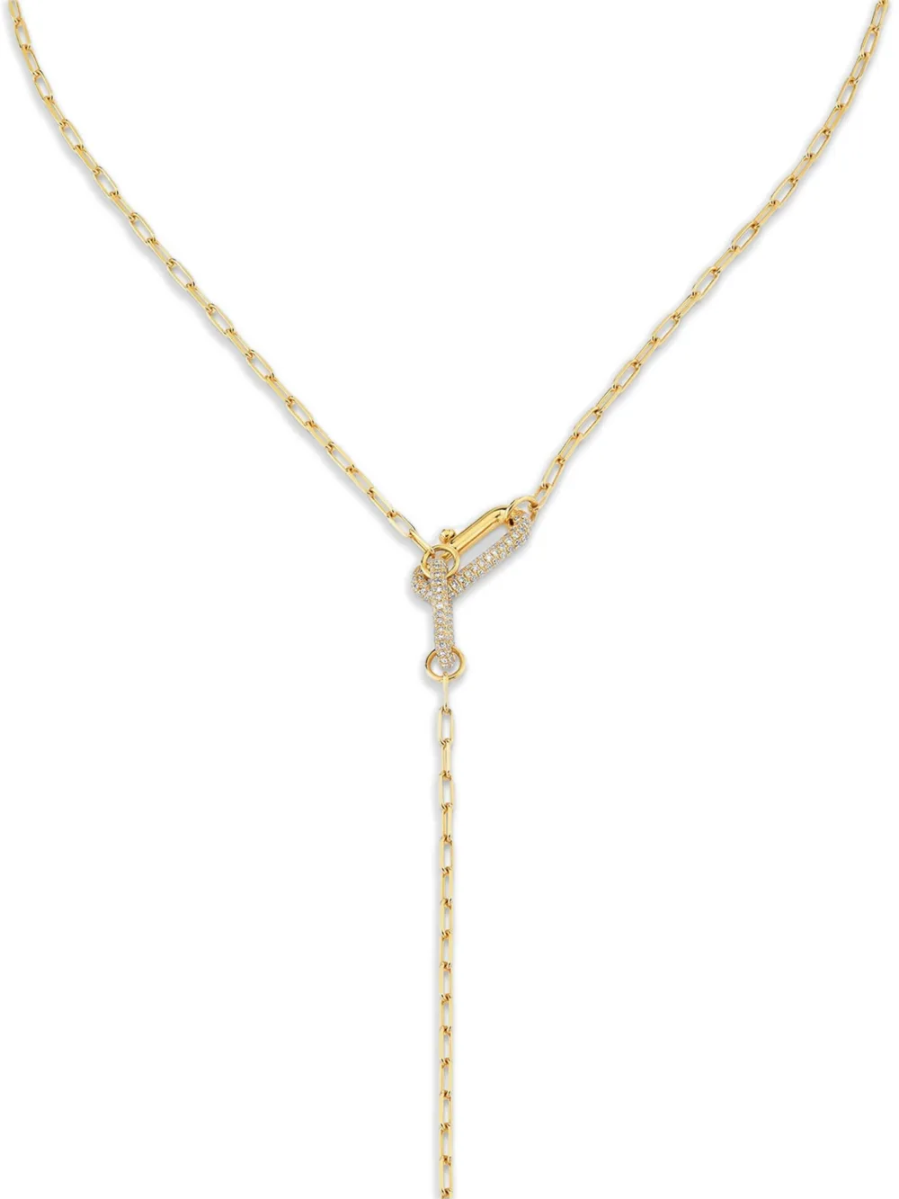 Shay 18k Yellow Gold Diamond Lariat Necklace In Gold