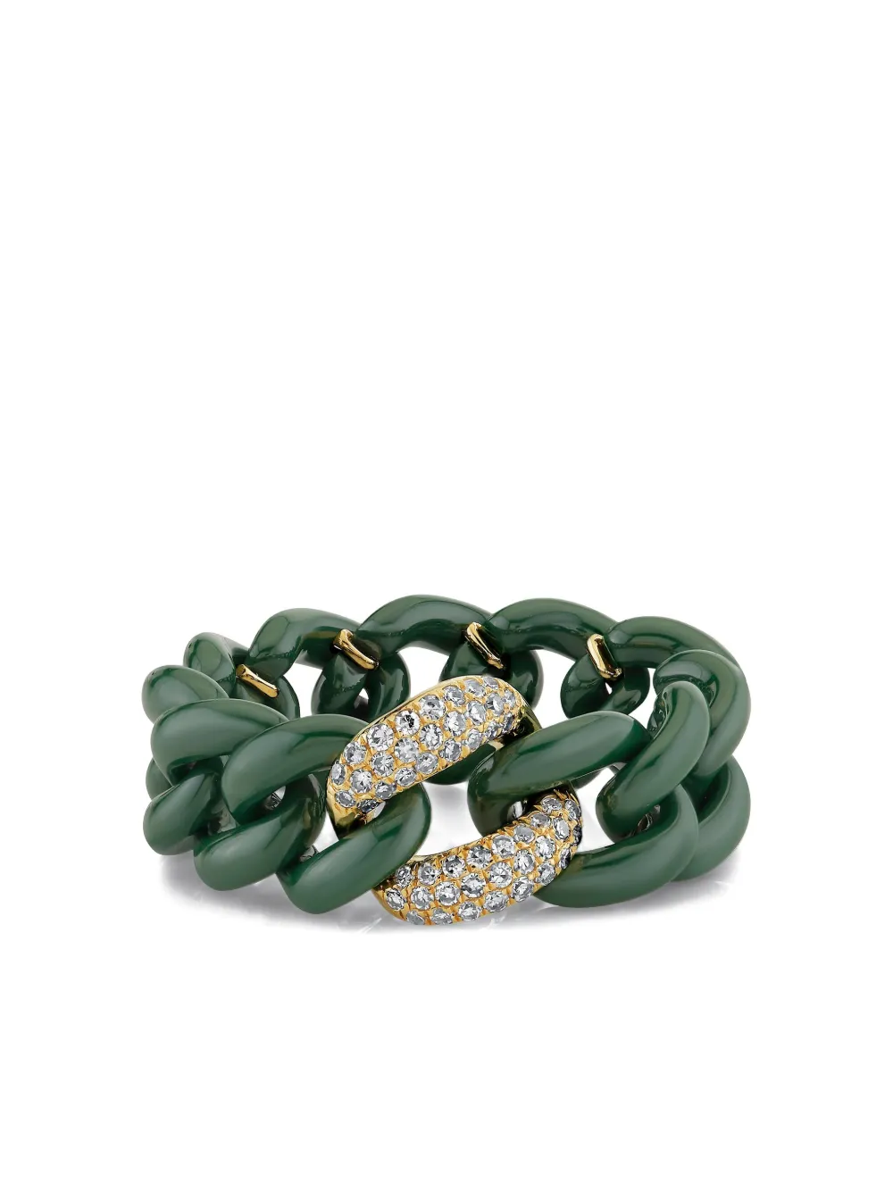 Shay 18k Yellow Gold Medium Link Diamond Ring