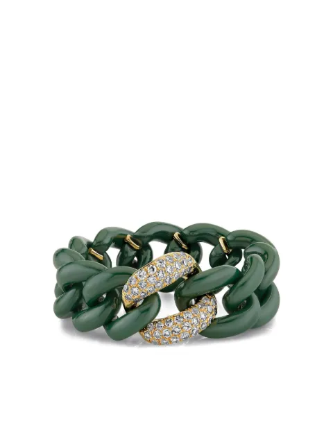 SHAY 18K yellow gold medium Link diamond ring
