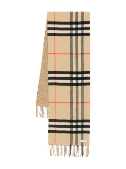 Burberry double-sided cashmere scarf