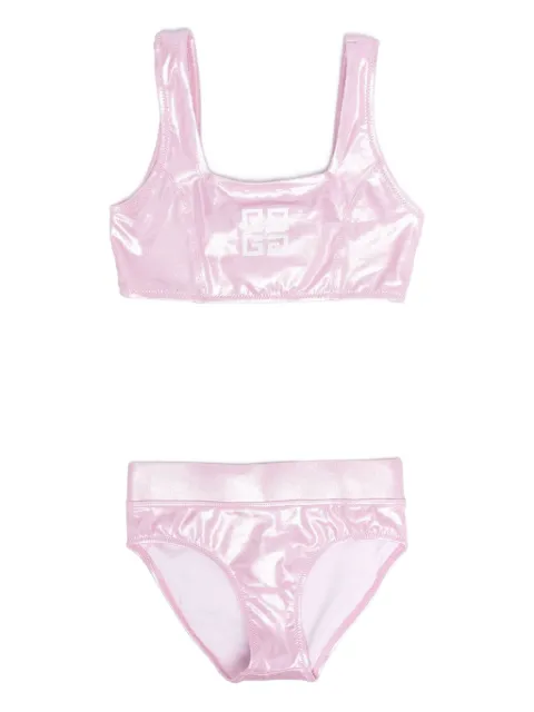 Givenchy Kids metallic-effect bikini
