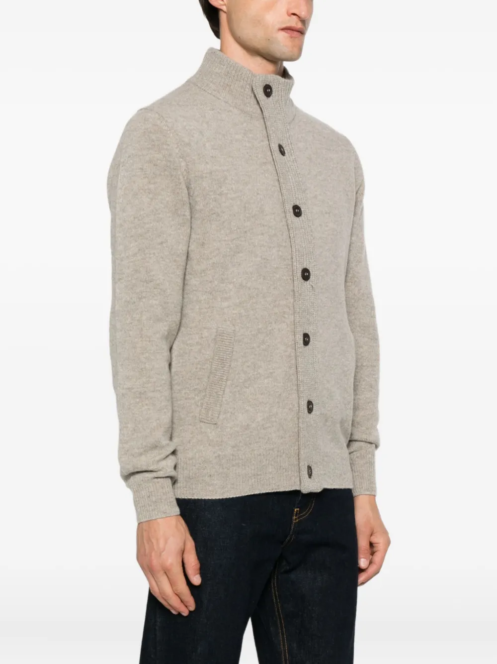 Barbour Vest met hoge hals Beige