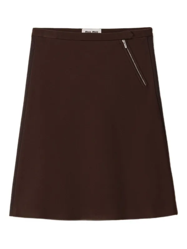 スカート MIU MIU Dark Brown Skirt Archive MIU MIU Dark Brown Skirt