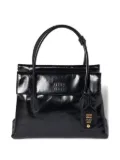 Miu Miu Solitaire leather tote bag - Black