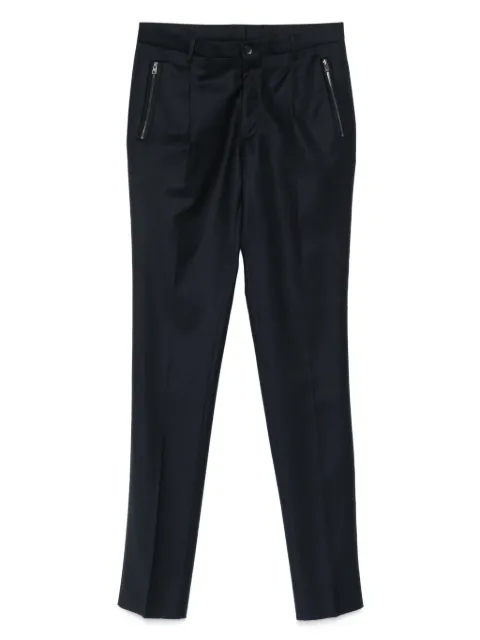 ETRO zip-pocket pleated trousers
