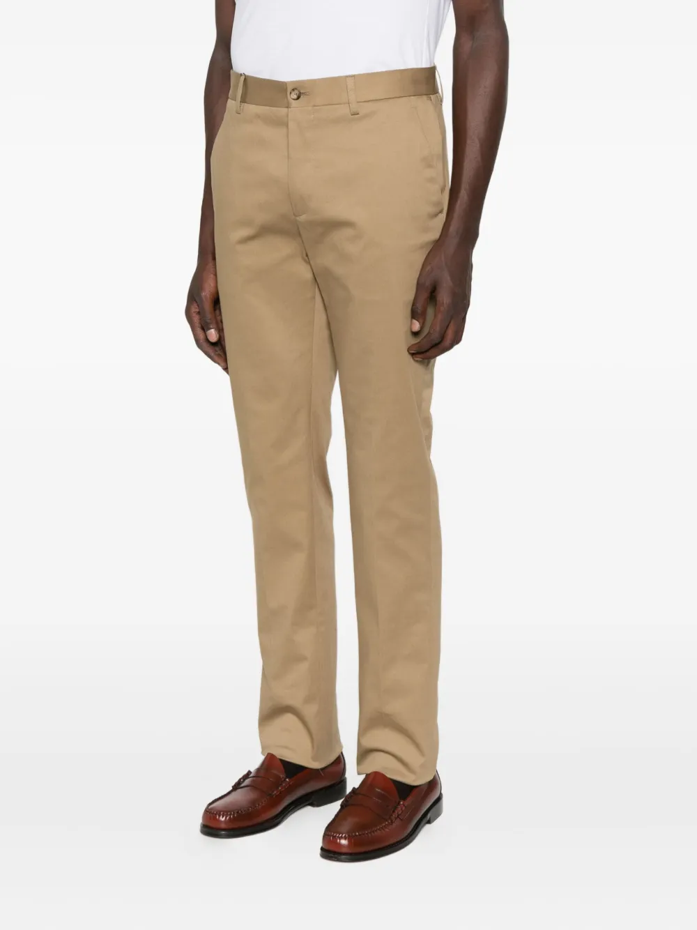 ETRO Katoenen broek met gerafelde rand Groen