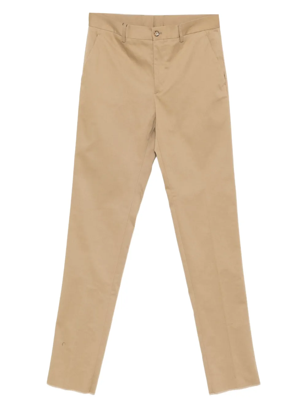 ETRO Katoenen broek met gerafelde rand Groen
