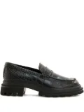 Hogan embossed loafers - Black