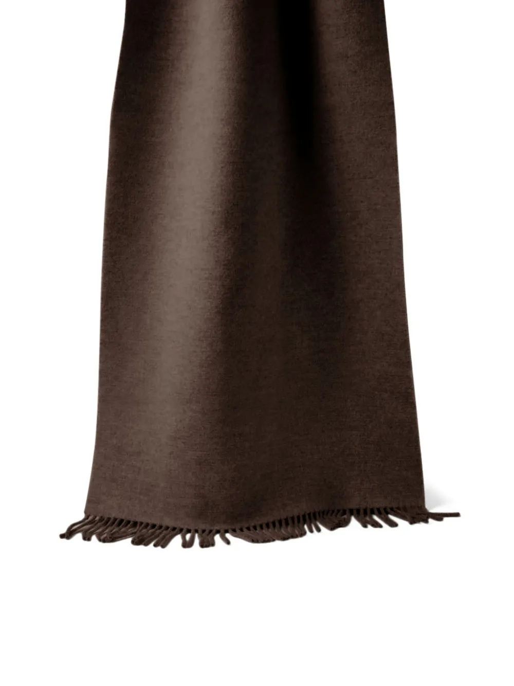 Brunello Cucinelli hooded fringed scarf Bruin