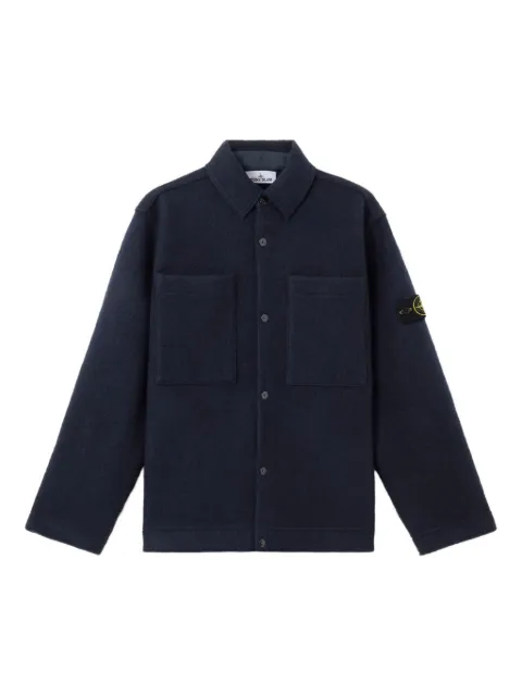 Stone Island virgin-wool shirt jacket