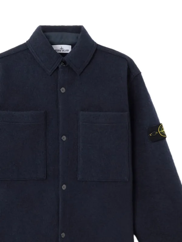 r*i様 STONE  ブラック　シャツジャケット　Lサイズ　gho ストーンアイランド STONE ISLAND ブルゾン 43734 BIO RASO WITH