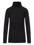 Roberto Collina ribbed turtleneck cashmere sweater - Black