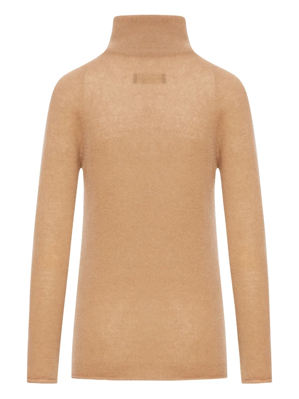 Roberto Collina Turtleneck Long Sleeve Sweater In Brown