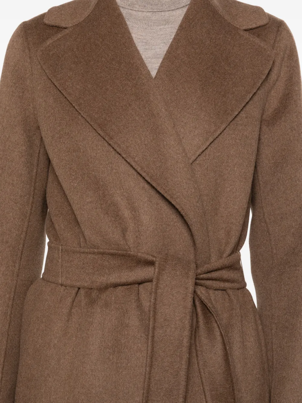 'S Max Mara Wikkeljas met ceintuur Bruin